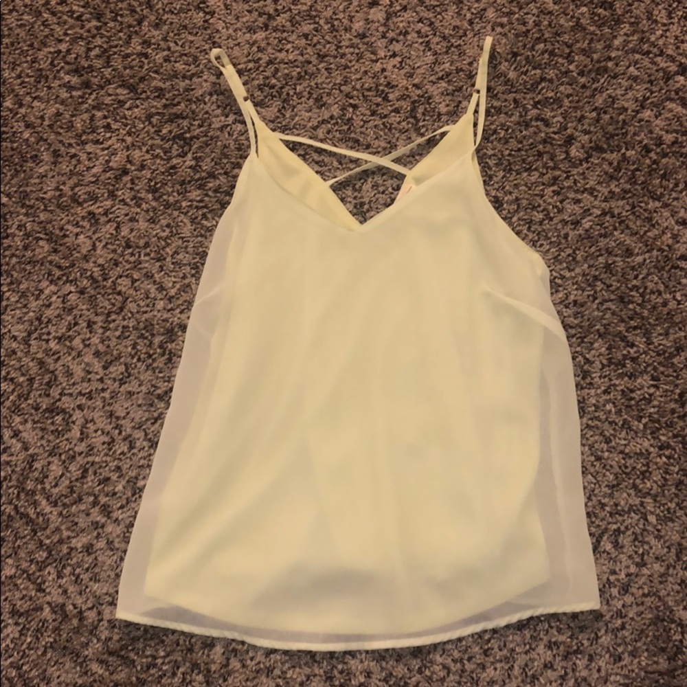Neon Yellow Flowy Tank